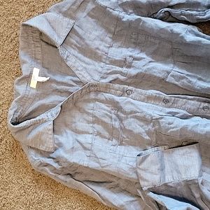 Joie cotton denim style top L